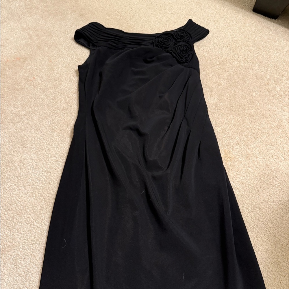 dressbarn Black One Shoulder Dress